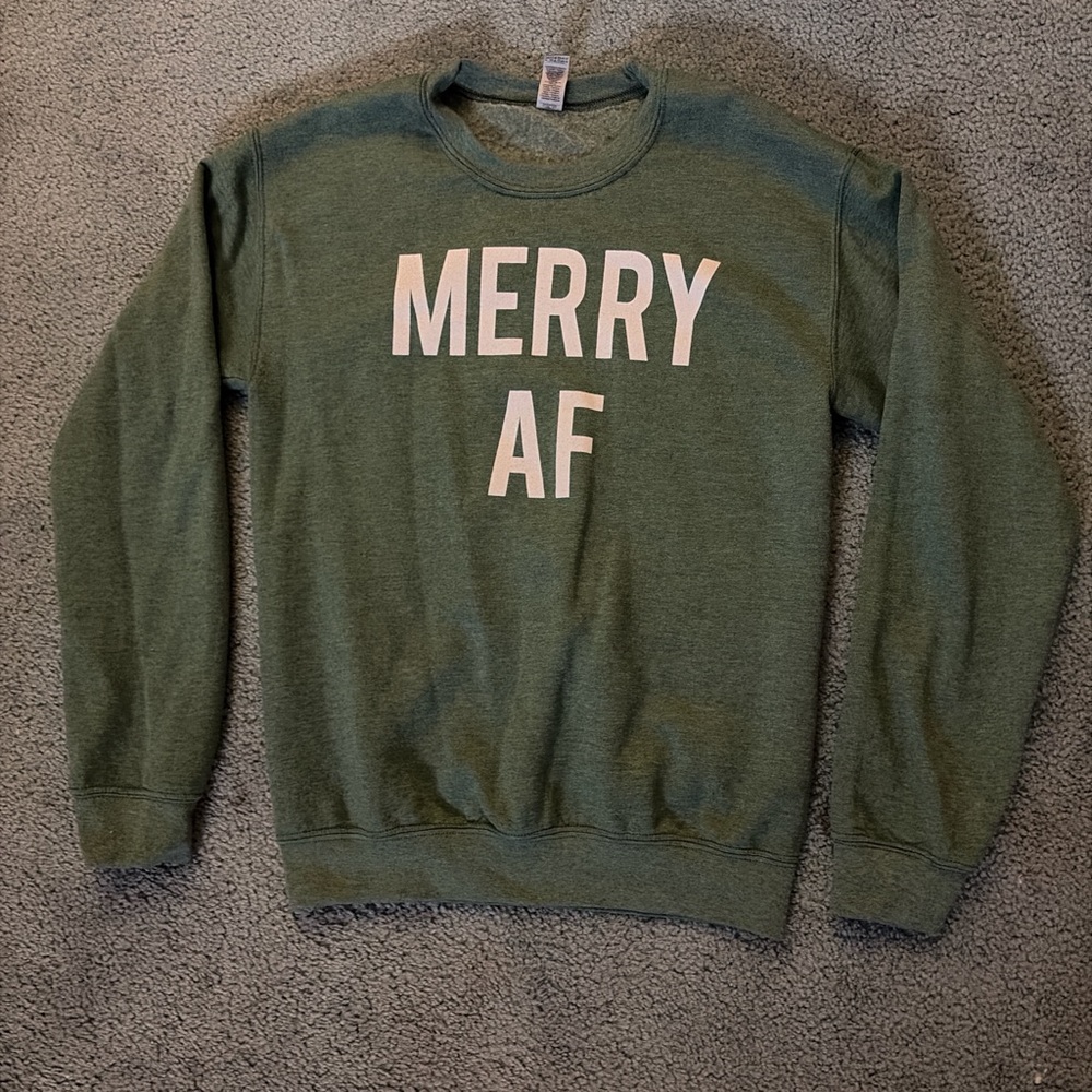 Green Merry AF women’s Sweater